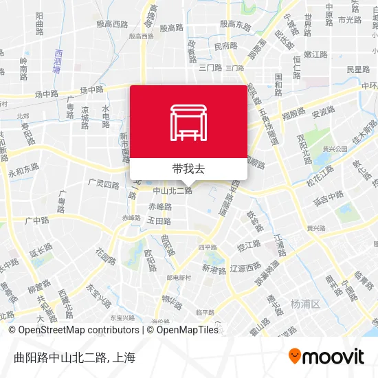 曲阳路中山北二路地图