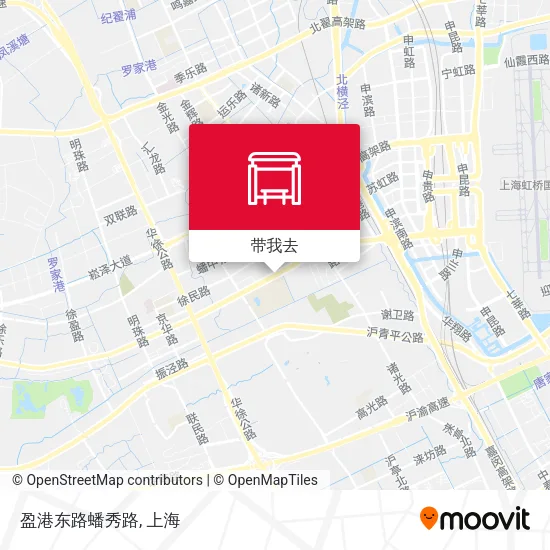 盈港东路蟠秀路地图