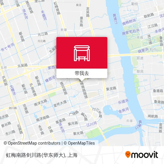 虹梅南路剑川路(华东师大)地图