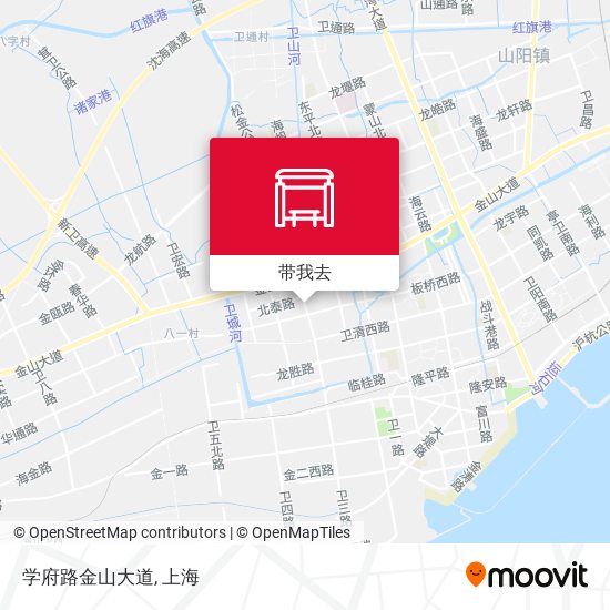 学府路金山大道地图
