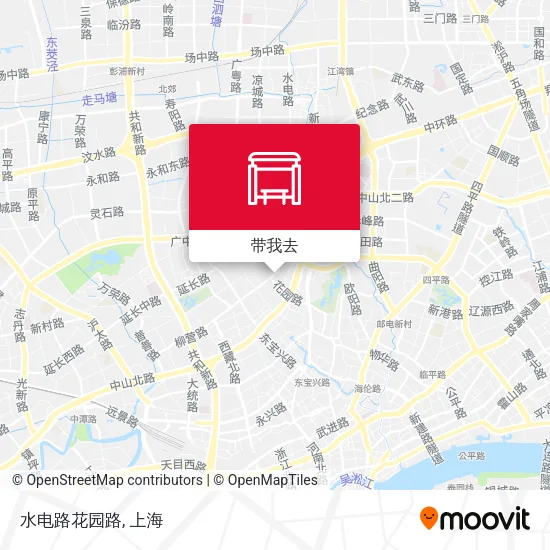 水电路花园路地图