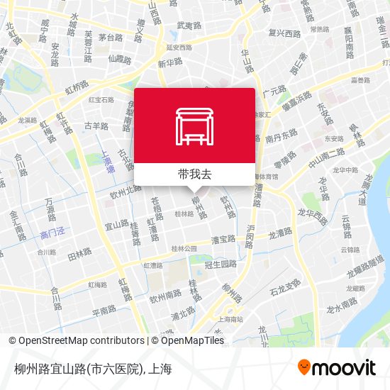 柳州路宜山路(市六医院)地图