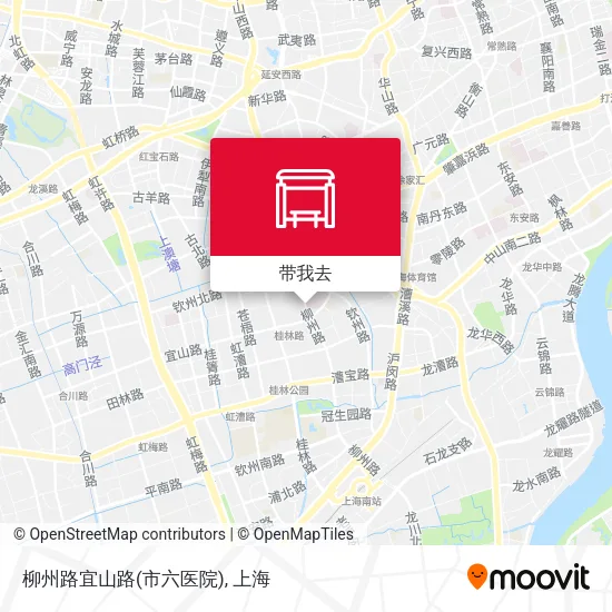 柳州路宜山路(市六医院)地图