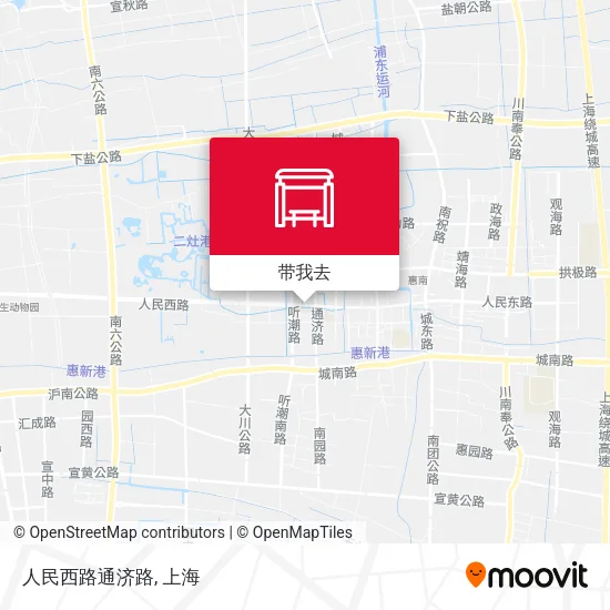 人民西路通济路地图