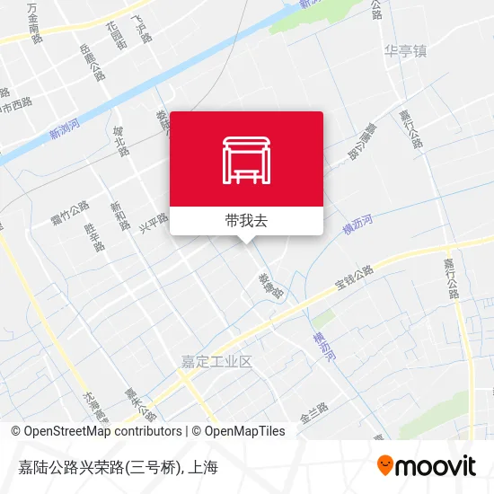 嘉陆公路兴荣路(三号桥)地图