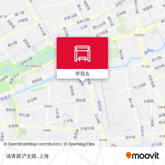涵青路沪太路地图