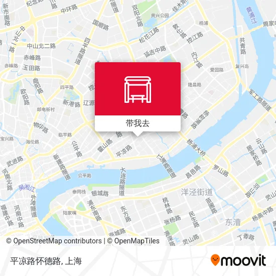 平凉路怀德路地图