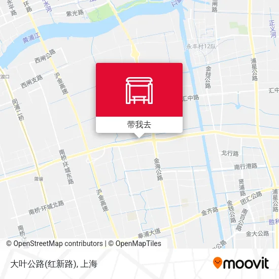 大叶公路(红新路)地图