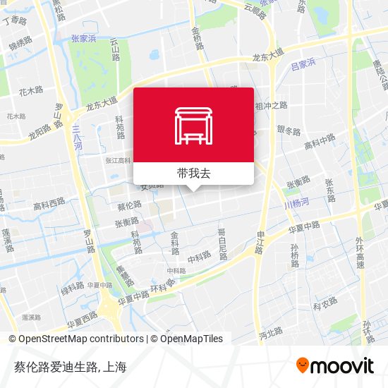 蔡伦路爱迪生路地图