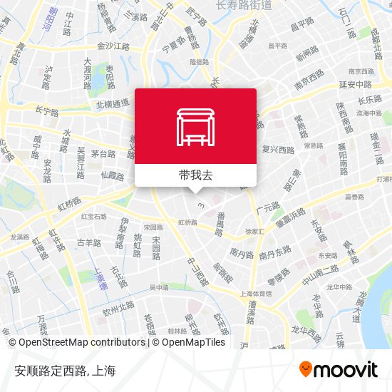 安顺路定西路地图