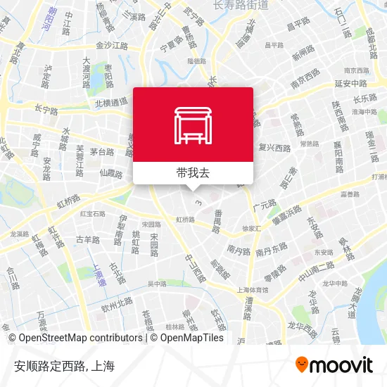 安顺路定西路地图