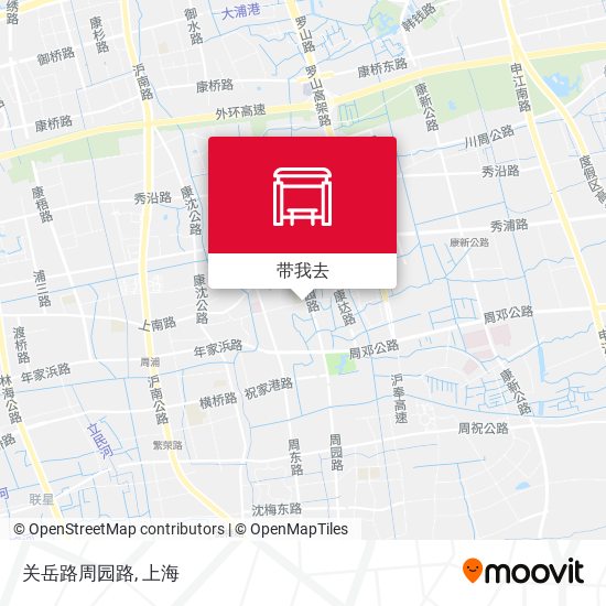 关岳路周园路地图