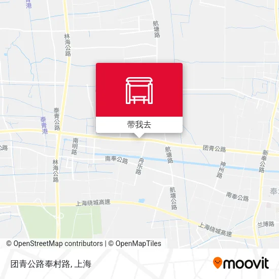 团青公路奉村路地图