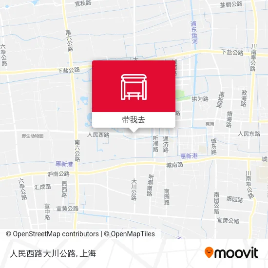 人民西路大川公路地图