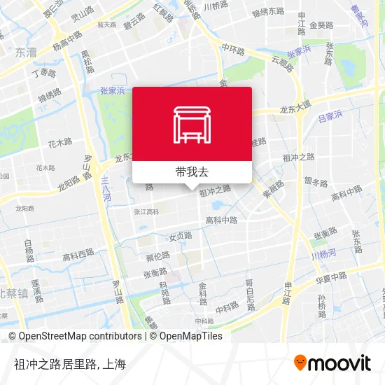 祖冲之路居里路地图