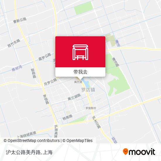 沪太公路美丹路地图