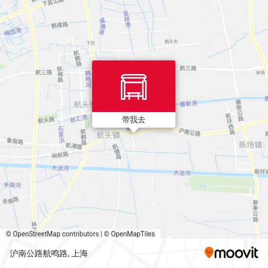 沪南公路航鸣路地图