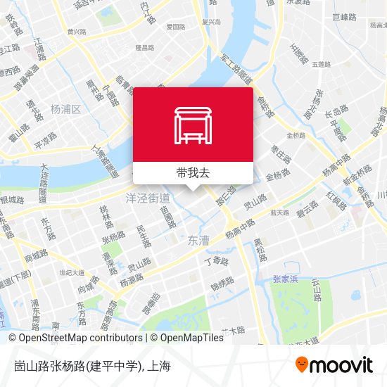 崮山路张杨路(建平中学)地图