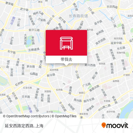 延安西路定西路地图