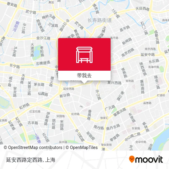 延安西路定西路地图