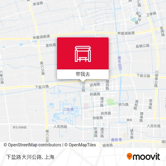 下盐路大川公路地图