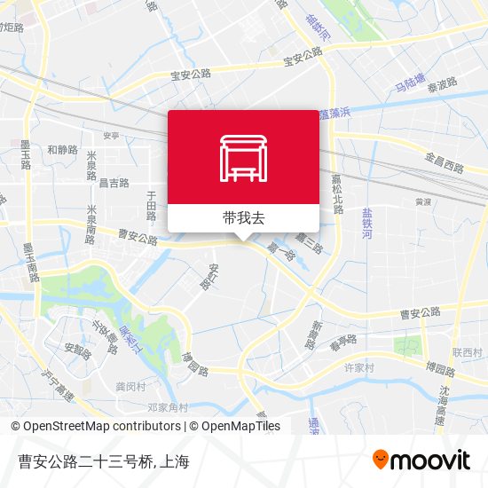 曹安公路二十三号桥地图