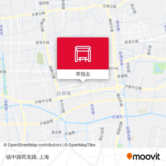 镇中路民实路地图