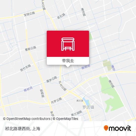 祁北路塘西街地图