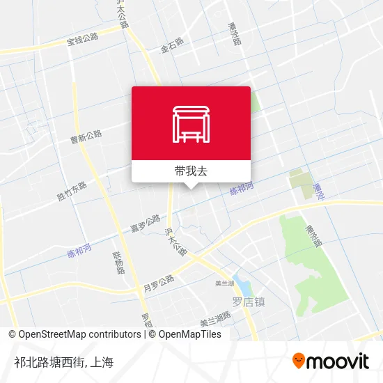祁北路塘西街地图