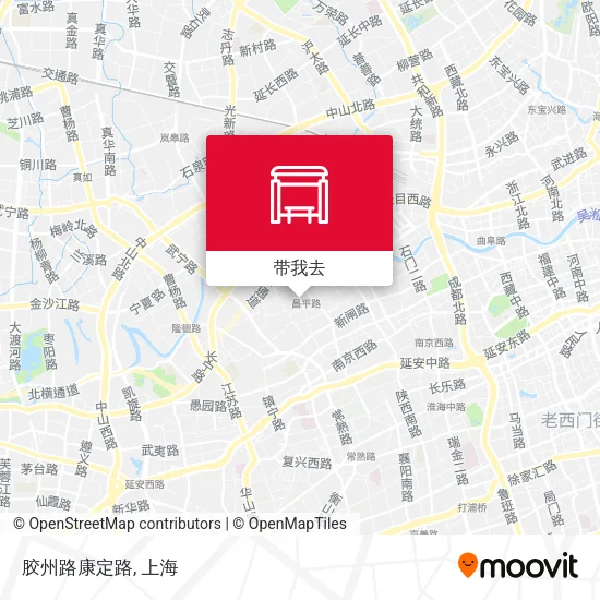 胶州路康定路地图