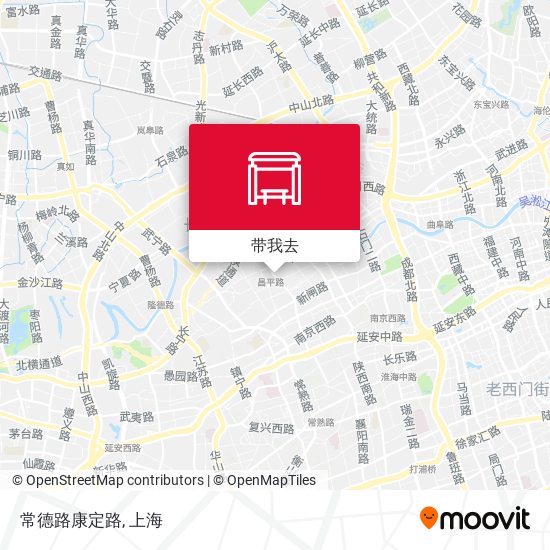 常德路康定路地图