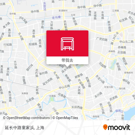 延长中路童家浜地图