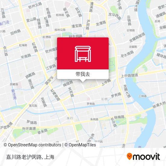 嘉川路老沪闵路地图