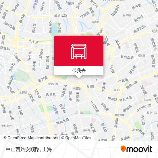 中山西路安顺路地图