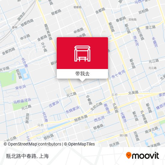 瓶北路中春路地图