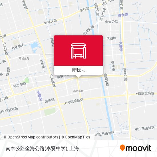 南奉公路金海公路(奉贤中学)地图