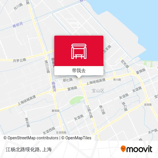 江杨北路绥化路地图