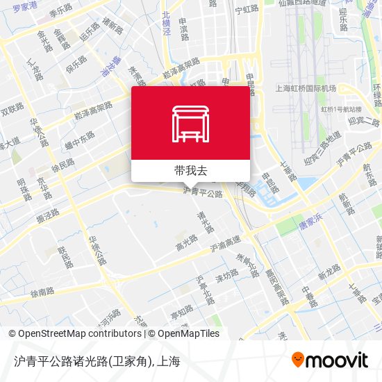 沪青平公路诸光路(卫家角)地图