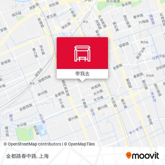 金都路春中路地图