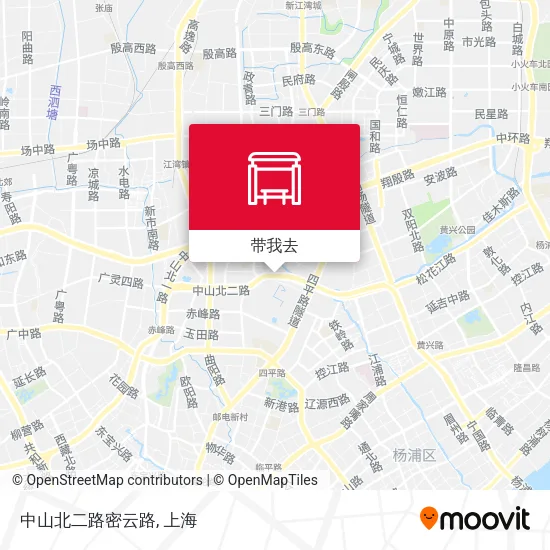 中山北二路密云路地图