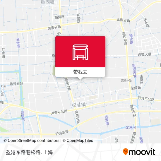 盈港东路巷松路地图