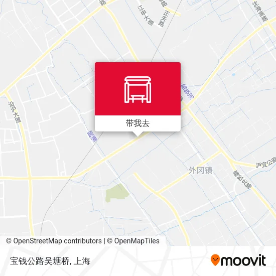 宝钱公路吴塘桥地图