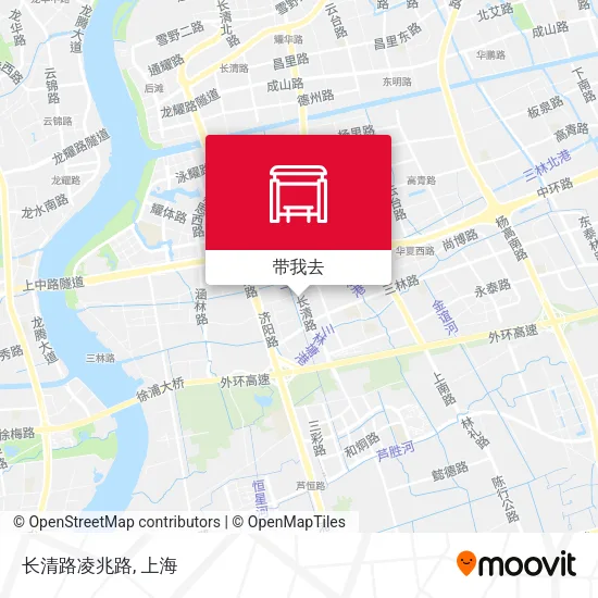 长清路凌兆路地图