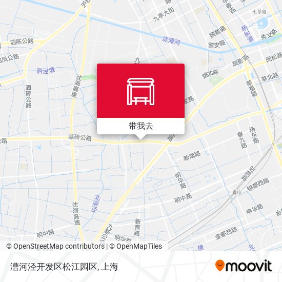 漕河泾开发区松江园区地图