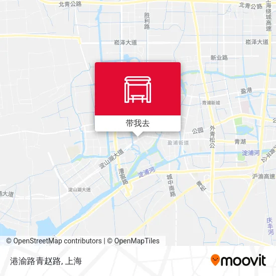 港渝路青赵路地图
