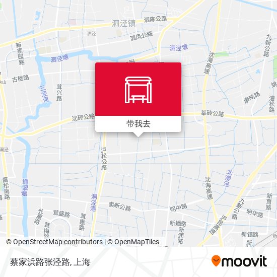 蔡家浜路张泾路地图