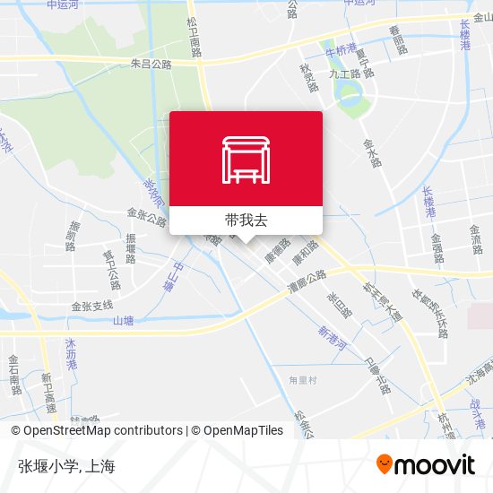 张堰小学地图