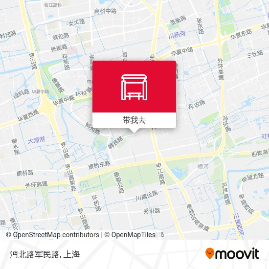 沔北路军民路地图