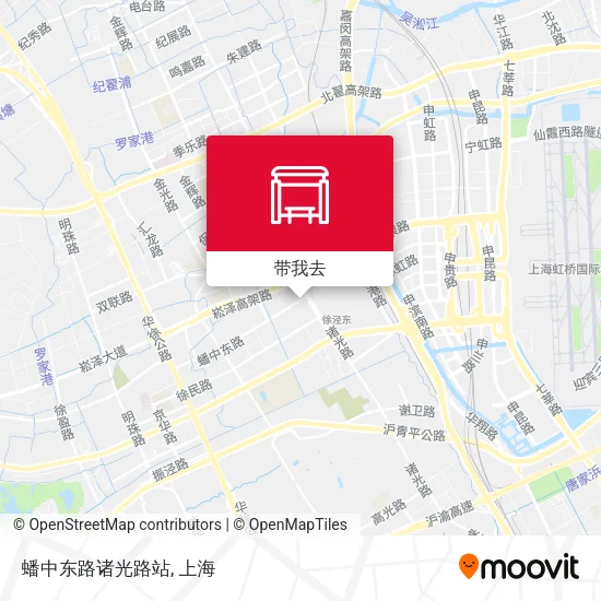 蟠中东路诸光路站地图