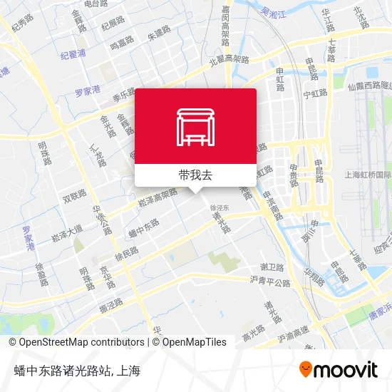 蟠中东路诸光路站地图